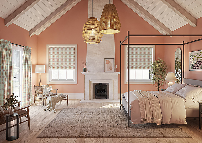 Nazca, Rose Gold - Twist&Fit Roman Blind - Image 8